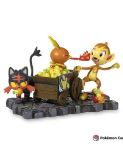 Pokemon Center Estatua Desfile de Celebración Torchic Chimchar Litten