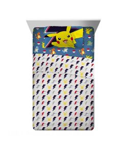 POKEMON JUEGO DE SABANAS COLORS PIKACHU