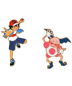 Pokemon Ash and Mr. Mime Enamel Pin Set
