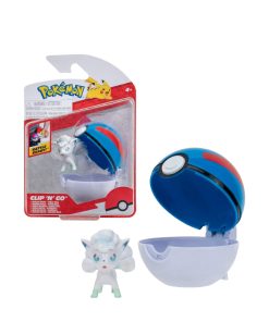 Pokemon Clip N Go Vulpix Alolan Incluye Pokebola