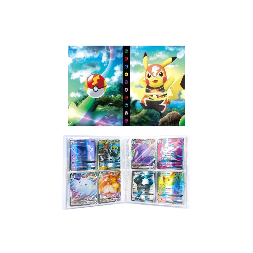 Pokemon Folder 4 Bolsillos Capacidad 240 Cartas Pikachu Luchador 1