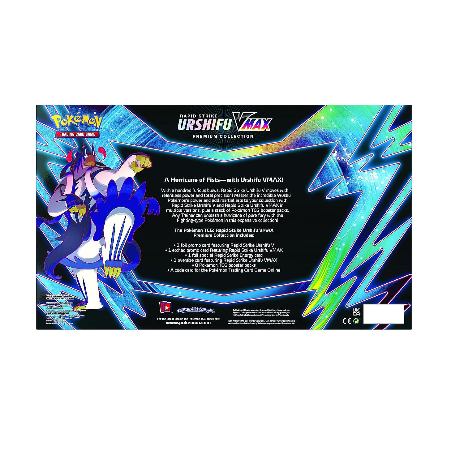 Pokemon TCG Rapid Strike Urshifu Vmax Premium Box Ingles 4