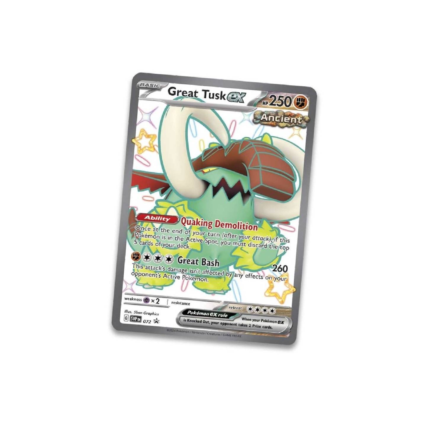 Pokemon TCG Tin Great Tusk ex Ingles 6