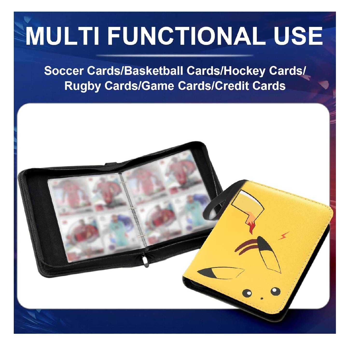 Pokemon Folder 4 Pocket 440 Cartas Pikachu 2