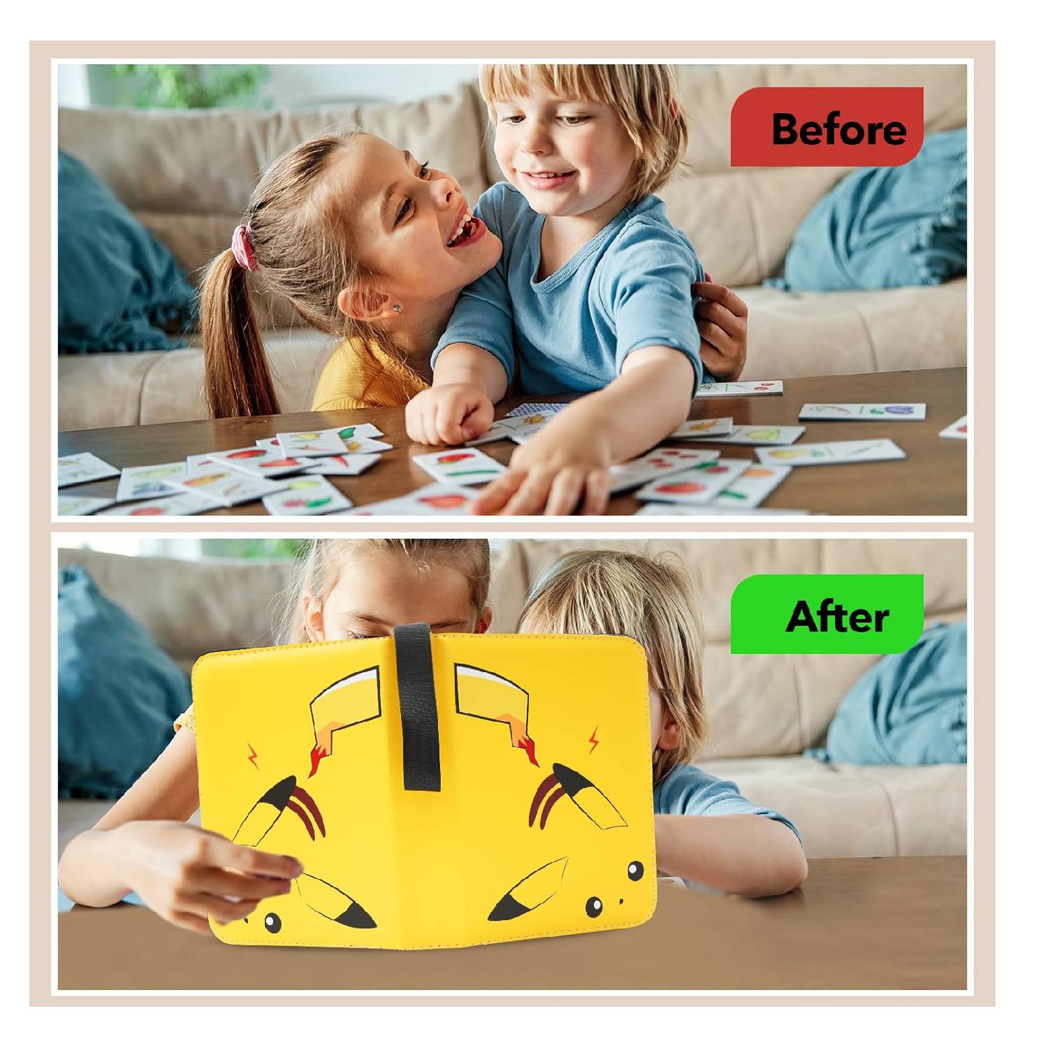 Pokemon Folder 4 Pocket 440 Cartas Pikachu 4