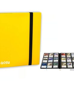 Folder Gosu 9 Bolsillos Amarillo Capacidad 360 Cartas