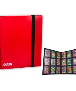Folder Gosu 9 Bolsillos Rojo Capacidad 360 Cartas