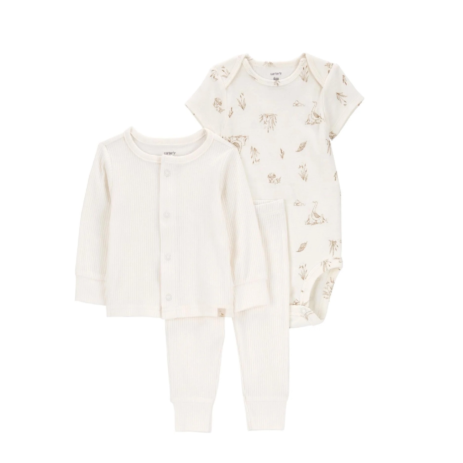 Ropa Carter's Set 3 Piezas Blanco Talla 9 Meses 1