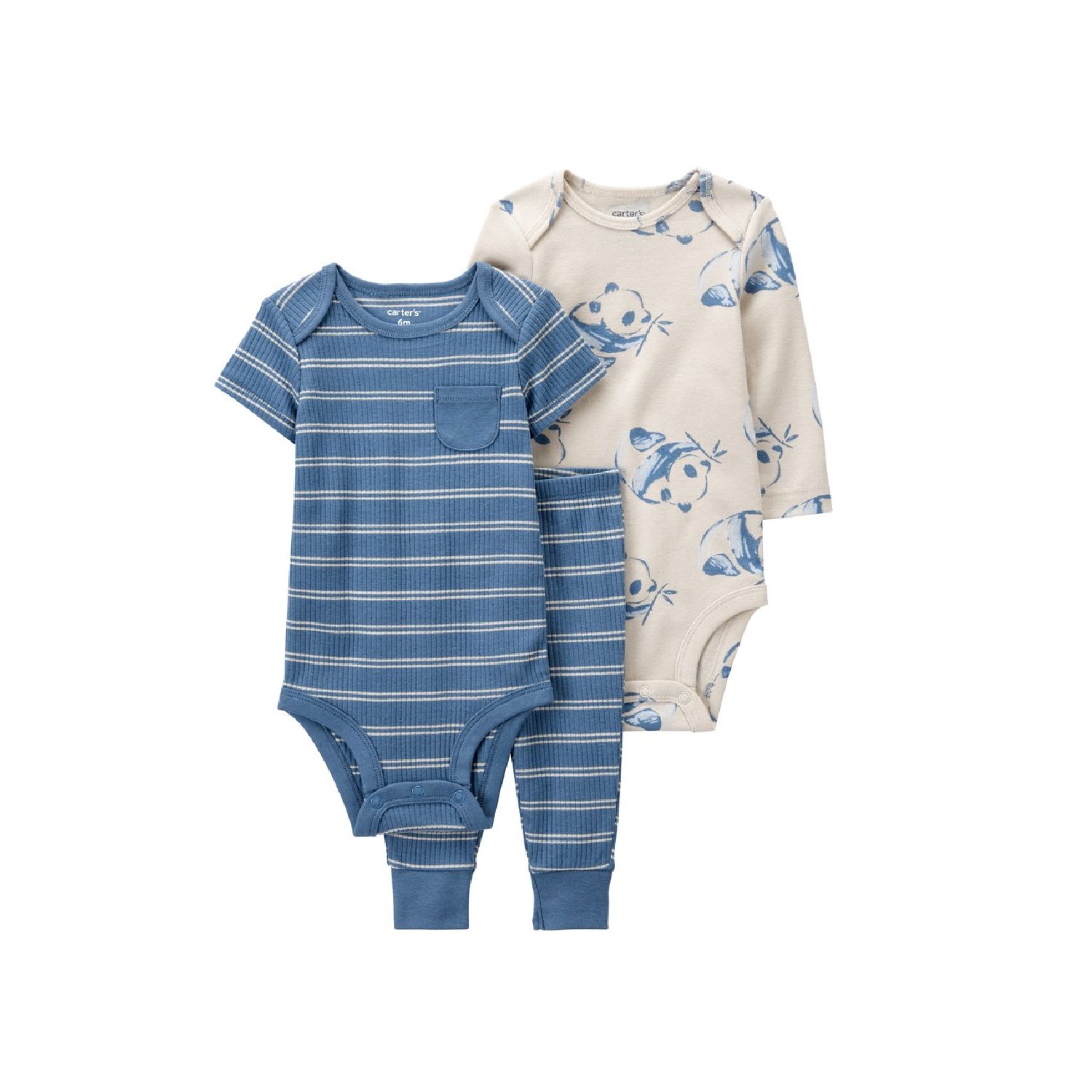 Ropa Conjunto de 3 piezas Carter's Panda Talla 9 Meses 1