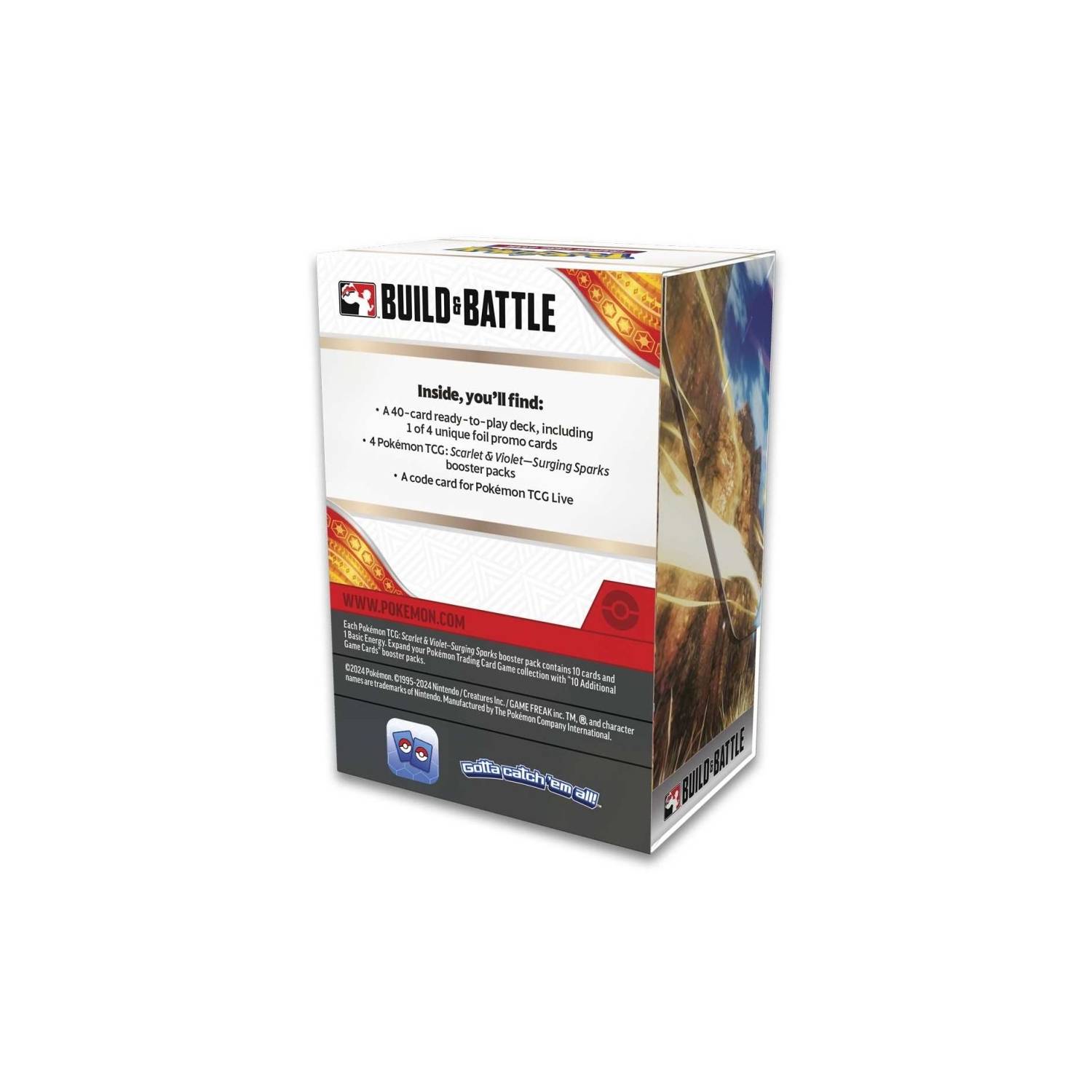 Pokmeon TCG Surging Sparks Build & Battle Box Ingles 5