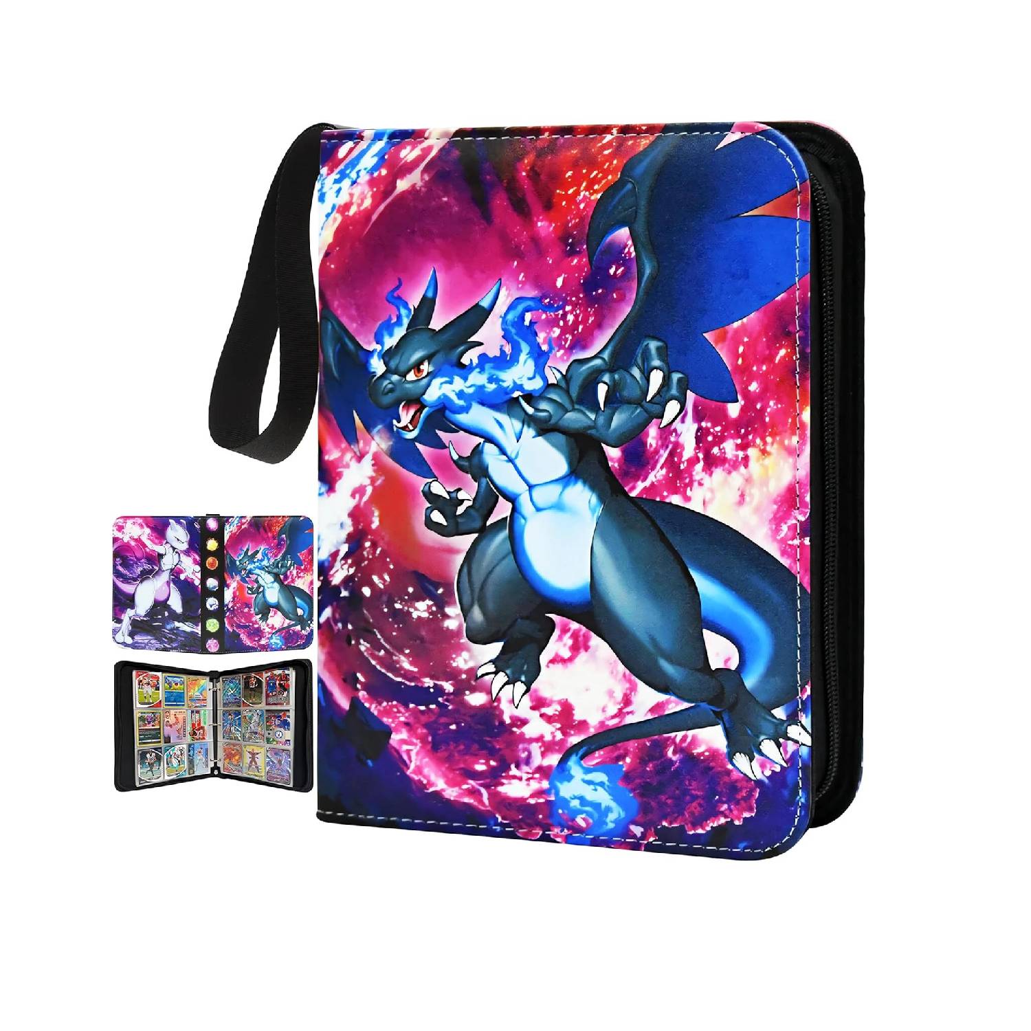 Pokemon Folder 4 Pocket 900 Cartas Mega Charizard Mewtwo 1