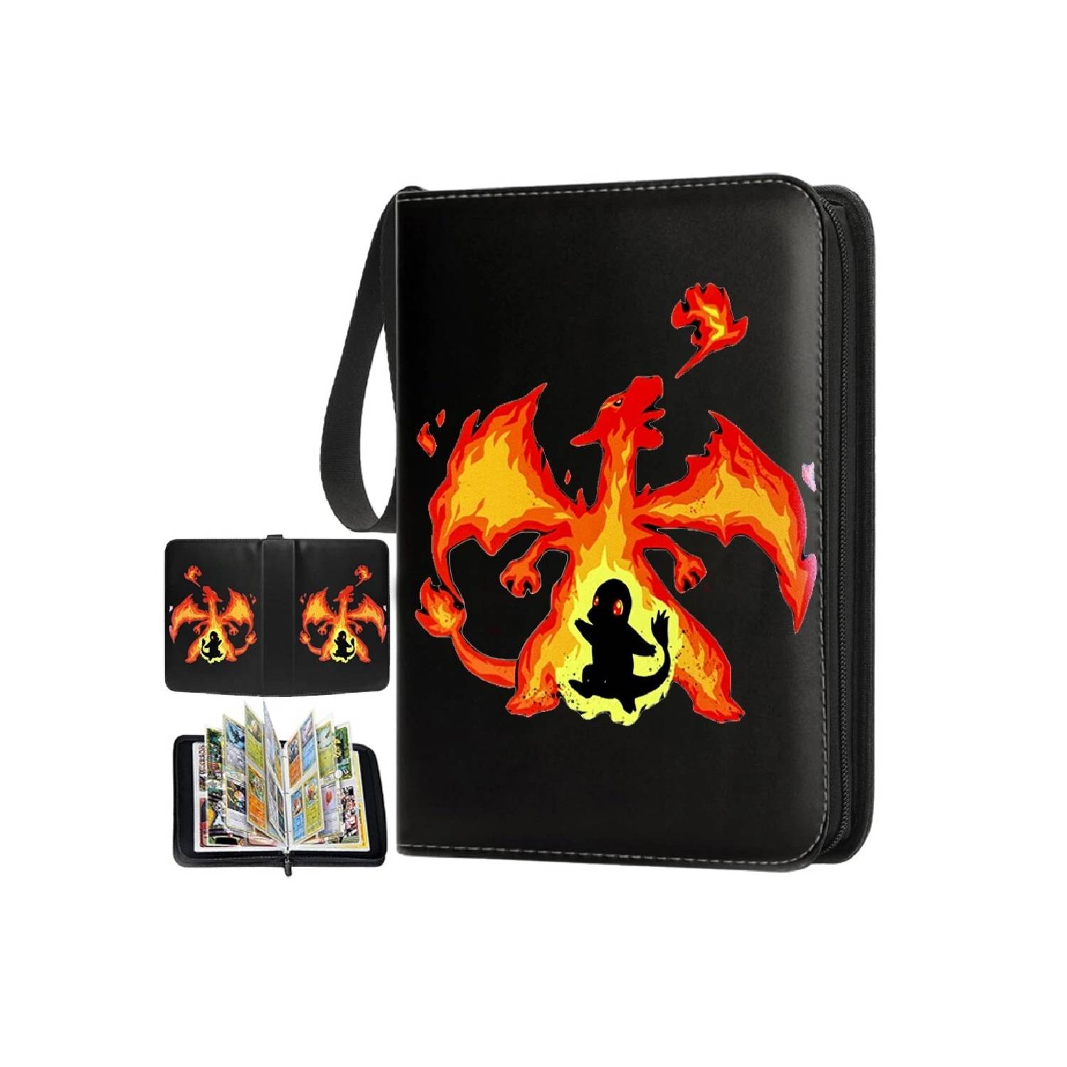 Pokemon Folder 4 Pocket 400 Cartas Charizard Charmander 1