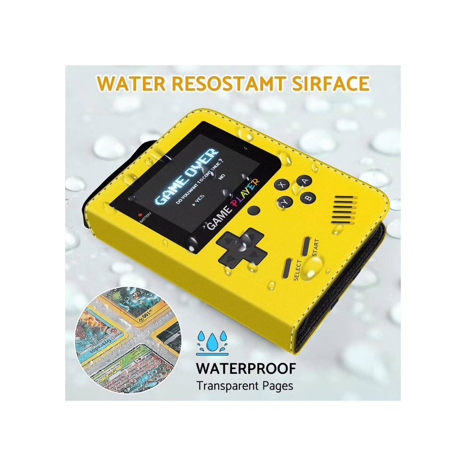 Pokemon Folder 4 Pocket 400 Cartas Game Boy Yellow 2