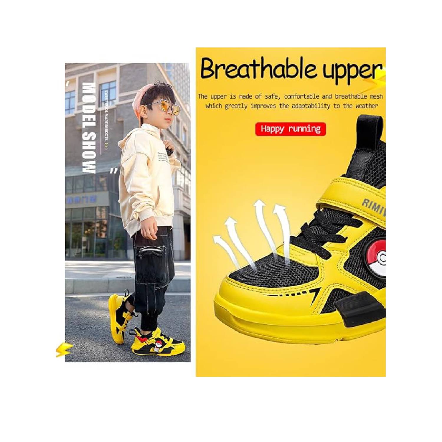 Pokemon Zapatilla Pikachu Niños Talla 12 US 3